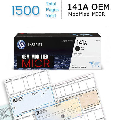 HP 141A OEM Modified MICR HP W1410A Toner Cartridge (2-Pack)