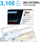 HP 26A OEM Modified CF226A MICR Toner Cartridge