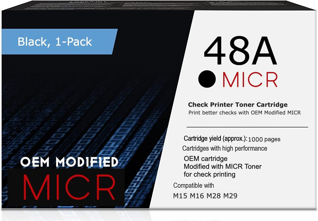 HP 48A CF248A OEM Modified MICR Toner Cartridge – MICR Toner Intl