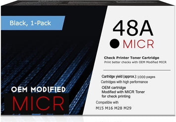 HP 48A CF248A OEM Modified MICR Toner Cartridge