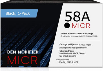 HP 58A OEM Modified CF258A MICR Toner Cartridge