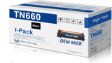 Brother TN-660 OEM Modified MICR Toner Cartridge (High Yield)