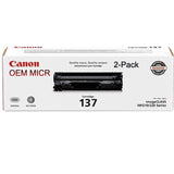 Canon 137 OEM Modified 9435B001AA MICR Toner Cartridge (2-Pack)