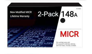 HP 148A OEM Modified W1480A MICR Toner Cartridge (2-Pack)