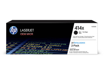 HP 414X OEM Modified W2020X MICR Toner Cartridge (High Yield, 2-Pack)