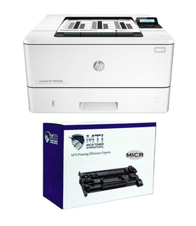 HP M402dw LaserJet Pro Printer and 1 CF226A MTI MICR Cartridge